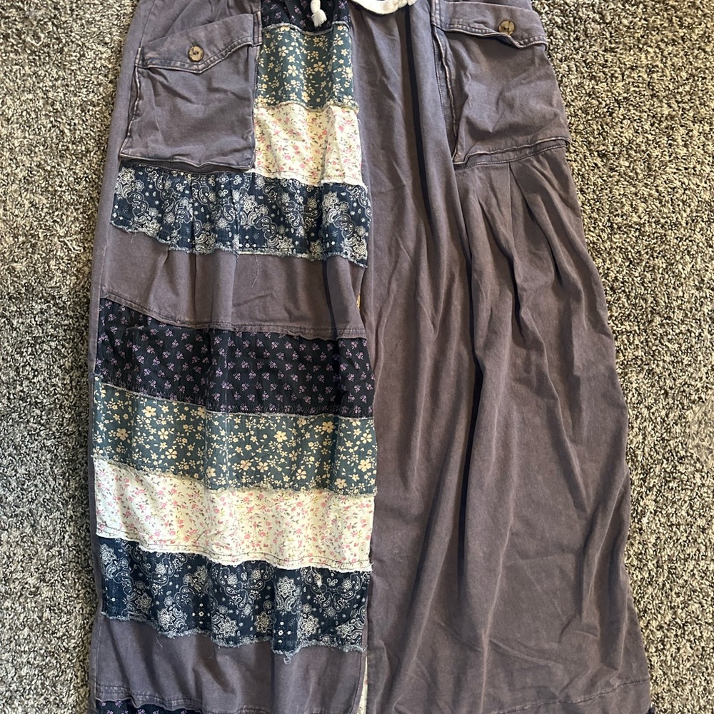 Patchwork Casual Pants